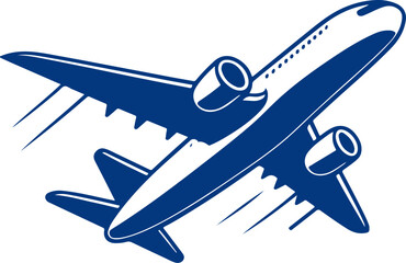 Vector illustration of a cargo airplane. 