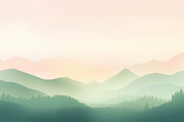 Fototapeta premium mountain landscape with fog