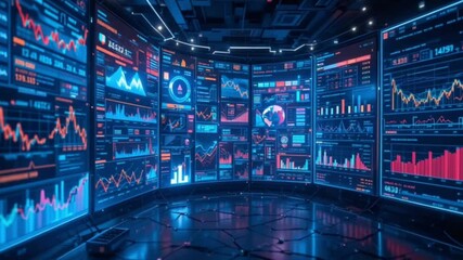 Fiber optics technology background with binary code data and light spots representing digital information network communication - Powered by Adobe