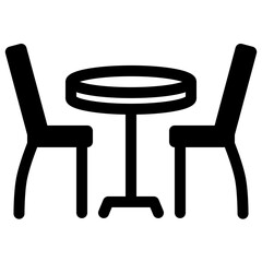 Fototapeta premium Outdoor Dining Icon