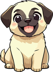 Happy chibi kangal dog sticker
