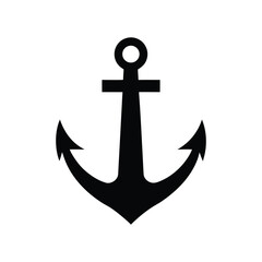 a clean minimalist vector an anchor icon.eps
