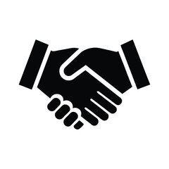 Obraz premium a clean minimalist vector a handshake icon .eps