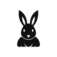 Obraz premium a clean minimalist vector a rabit head.eps