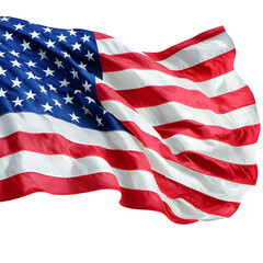 Obraz premium American flag isolated on white background