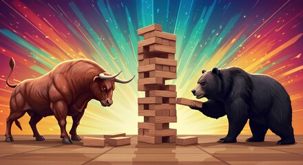 Bull vs Bear Market: A Jenga Game of Financial Risk