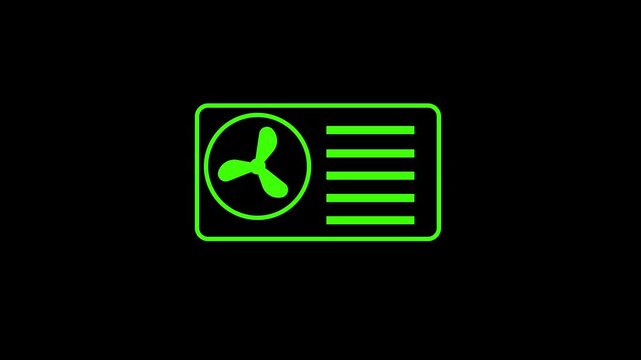 Glowing neon line Air conditioner icon isolated on black background. Split system air conditioning. Cool and cold climate control system.Air conditioner isolated icon, air conditioning cooling