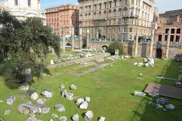ローマの街中にある遺跡