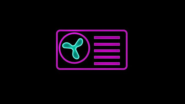 Glowing neon line Air conditioner icon isolated on black background. Split system air conditioning. Cool and cold climate control system.Air conditioner isolated icon, air conditioning cooling