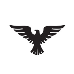 eagle logo vector Bold and clean eagle logo vector, with sharp lines and a strong silhouette 

