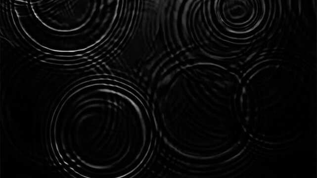 Mesmerizing water ripple patterns animated overlay, transparent 4K video, alpha channel, ProRes 4444