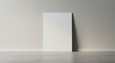 Minimalist upright paper sheet