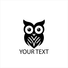 Owl Vector Illustration – Detailed Bird of Prey Isolated on White Background Symbol of Wisdom and Night Wildlife
