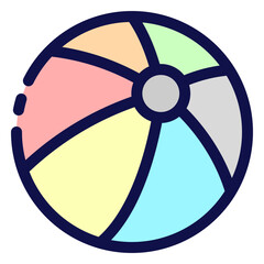 Fototapeta premium Beach Ball Icon