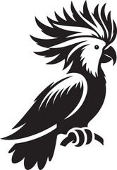 bird silhouette, parrot silhouette art vector illustration