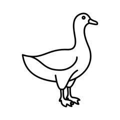 Obraz premium Goose Icon