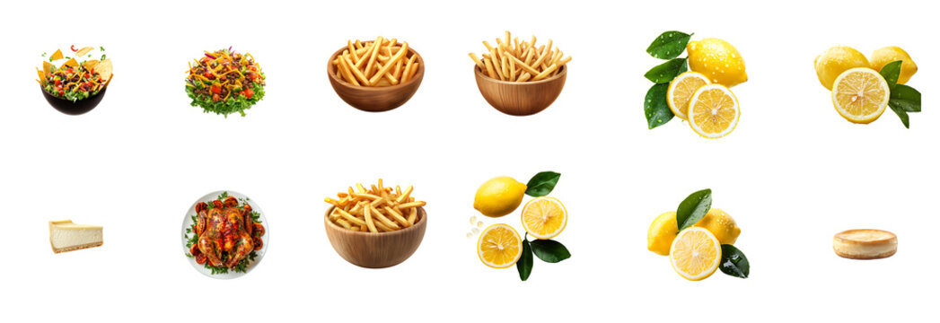 png of lemon ,friench frice
