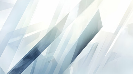  White Abstract Curves with Gradient Light