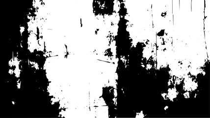 Grungy Black and White Abstract Texture with Distressed Rough Edges