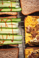 Delicious Sandwich Preparation and Presentation