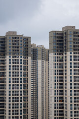 Towering High-Rise Buildings in an Urban Landscape