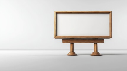 Blank Wooden Signboard Mockup: Perfect for Advertisement