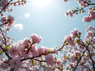 Obraz premium Ephemeral Beauty Cherry Blossoms in Spring