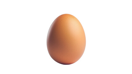 Single brown chicken egg isolated on transparent background