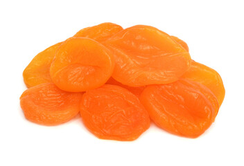 Dry apricot isolated on white background