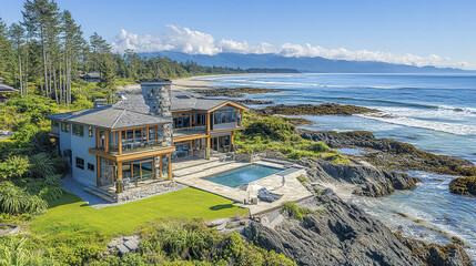 Luxurious oceanfront property with stunning views and serene atmosphere