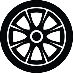 Car wheel velg icon vector, Wheel icon vector, Velg Racing Wheel Logo Design Vector illustration