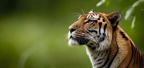 Intense tiger stare wild animal
