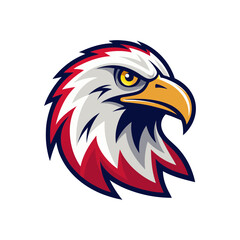 Fototapeta premium Majestic Eagle Head Mascot Logo