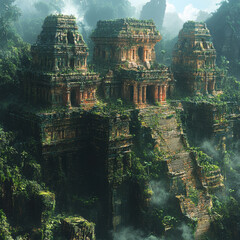 Fototapeta premium Large group of ruins.