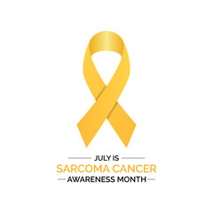 Sarcoma Cancer Awareness Month banner design template. Celebrated in july. Vector illustration. Eps 10.