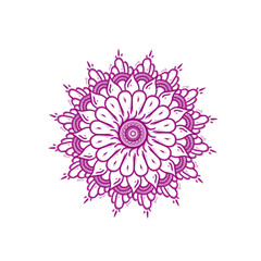 abstract pink background mandala art