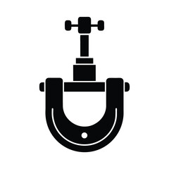 c clamp icon vector illustration