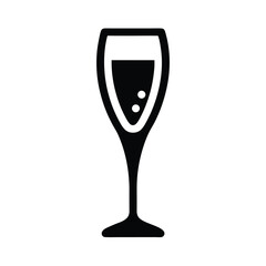 champagne glass icon vector illustration
