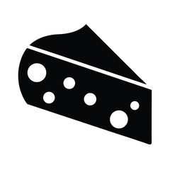 cheese wedge icon vector illustration