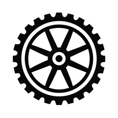 clockwork wheel icon vector illustration