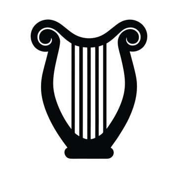 recommend clip art: harp icon vector illustration