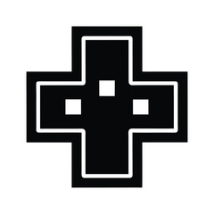 hospital cross icon vector illustration