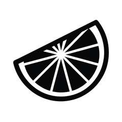 lemon slice icon vector illustration