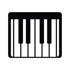 piano keyboard icon vector illustration