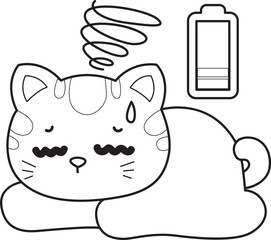 Outline of a bunch of cute cat with various activities.
Lineart of Kawaii animal kitty for scrapbook and sticker.