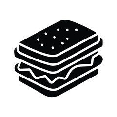 sandwich icon vector illustration