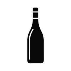wine bottle icon vector illustration