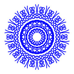 Handmade mandala abstrak round ornament