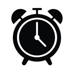 alarm clock icon vector illustration