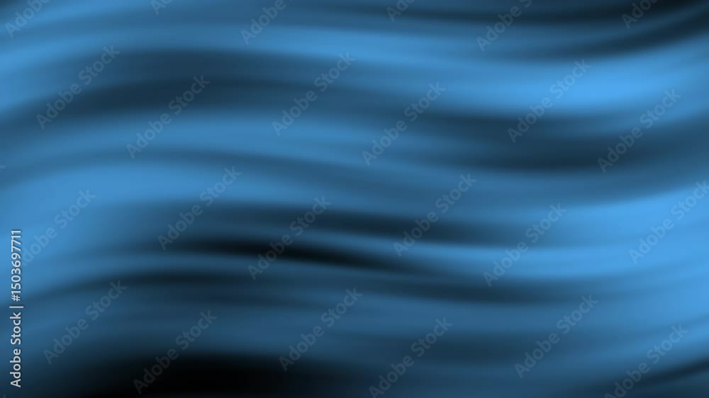 Poster soft blue waves create an abstract, smooth flowing pattern against a dark background, abstract textu